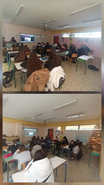 στιγμιότυπα της δράσης στο χώρο του σχολείου