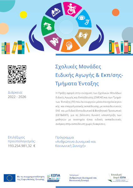 αφίσα τμημάτων ένταξης