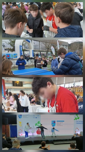 σκηνές από διάφορες αθλητικές εκδηλώσεις και χορό