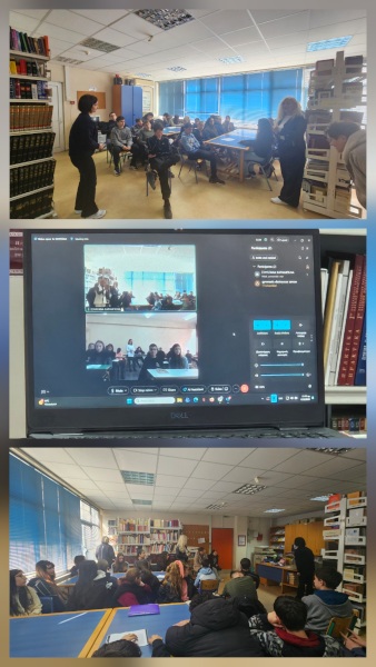 φωτογραφίες από την εκδήλωση στη βιβλιοθήκη του σχολείου